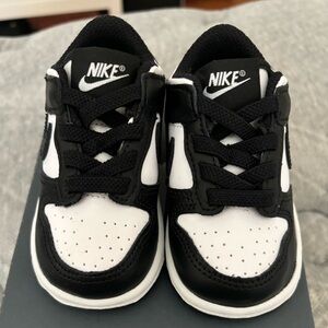 4c Black and White Nike Dunk Toddlers
